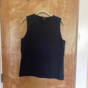 Navy cashmere shell